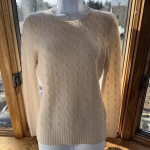 Women's ralph lauren large cashmere sweater cream